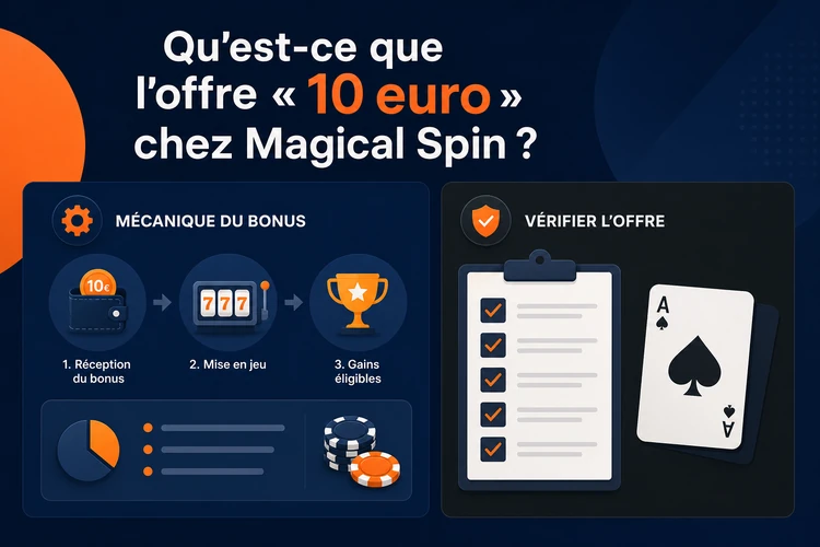 Qu'est-ce que l'offre « 10 euro » chez Magical Spin?